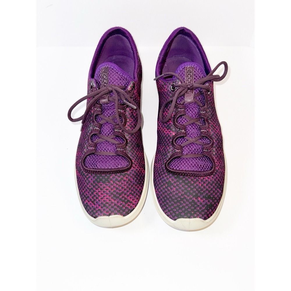 Ecco Sense Sport Lace Up Sneakers Comfort Walking Purple Light Womens 40/ 9-9.5 - Picture 5 of 15